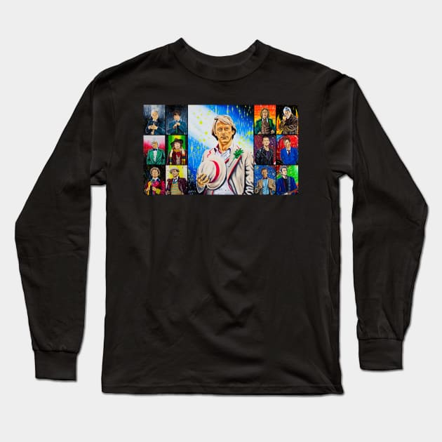 The Doctor of the Universe - The Athlete Long Sleeve T-Shirt by jephwho